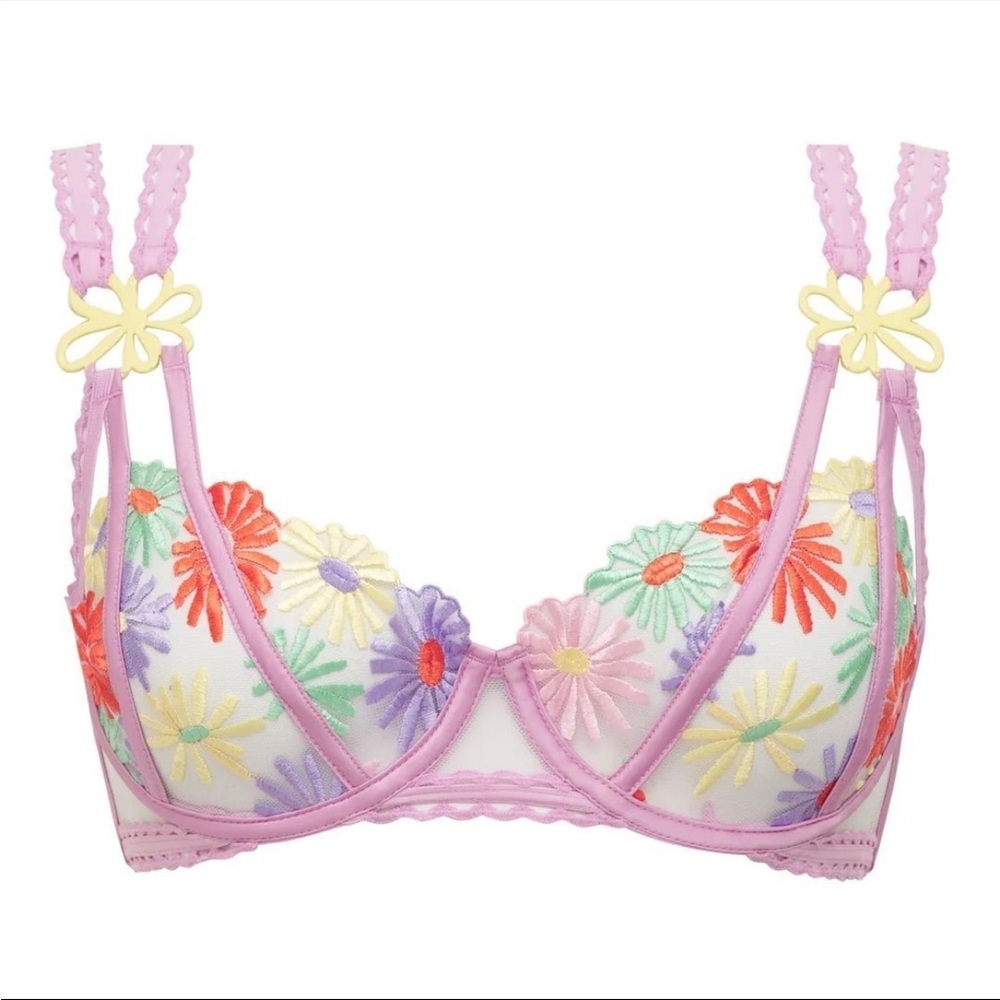 For Love & Lemons x Victoria’s Secret Gia Underwire Bra Small NWT - Picture 5 of 14